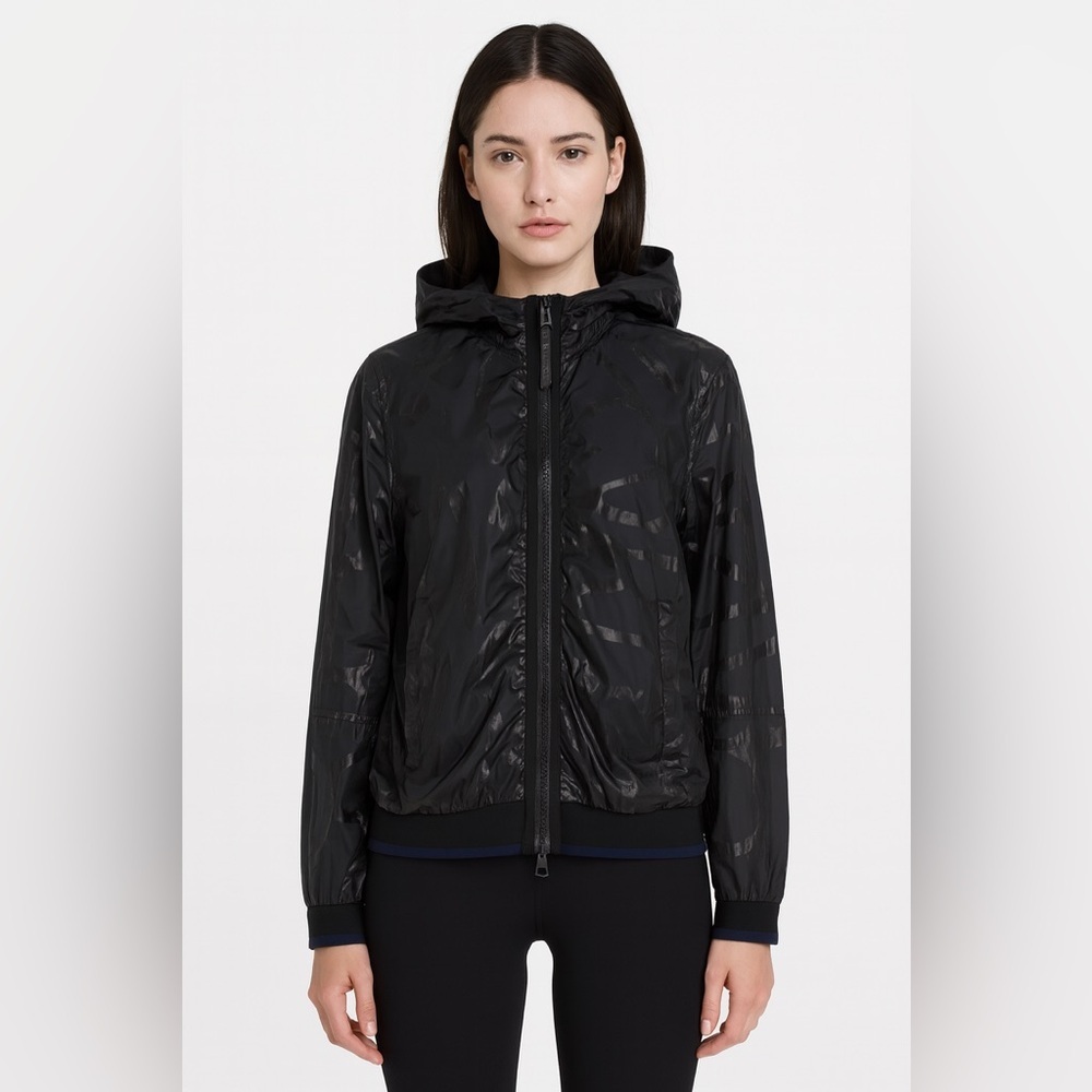 Adidas x Stella McCartney Black Hooded Run Jacket Women's Medium
